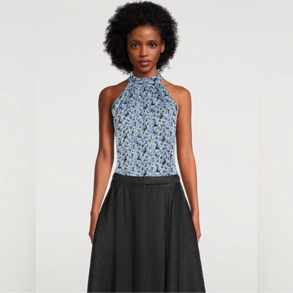 Sabina Musayev Madison Top Shell Blue Floral Sleeveless REVOLVE Women S Office